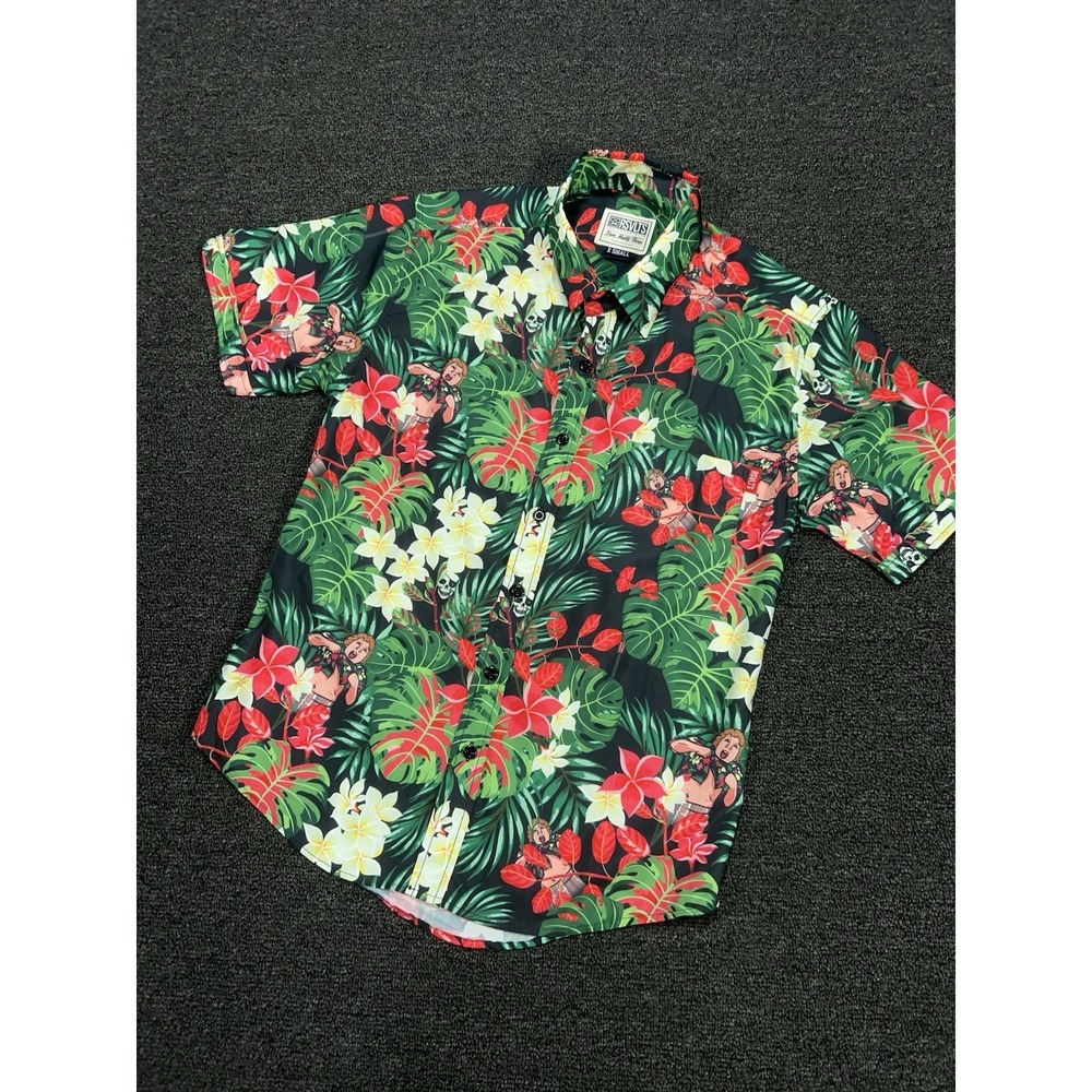 RSVLTS The Goonies Hawaiian Camp Shirt Floral Truffle Shuffle Dare Mighty Men XS